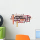 Triathlon word cloud Wall Decal