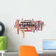 Triathlon word cloud Wall Decal