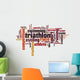 Triathlon word cloud Wall Decal
