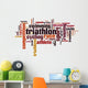 Triathlon word cloud Wall Decal