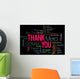 Thank You Word Cloud Wall Decal