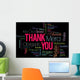 Thank You Word Cloud Wall Decal