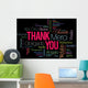 Thank You Word Cloud Wall Decal