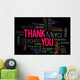 Thank You Word Cloud Wall Decal