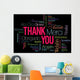 Thank You Word Cloud Wall Decal