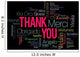 Thank You Word Cloud Wall Decal
