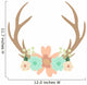 Deer antlers and flowers Wall Decal
