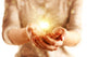 Hands With Sparkler Light Isolated On White Wall Decal