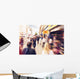 People shopping and walking in London Oxford street Wall Mural