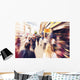 People shopping and walking in London Oxford street Wall Mural