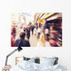 People shopping and walking in London Oxford street Wall Mural