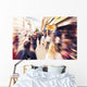 People shopping and walking in London Oxford street Wall Mural