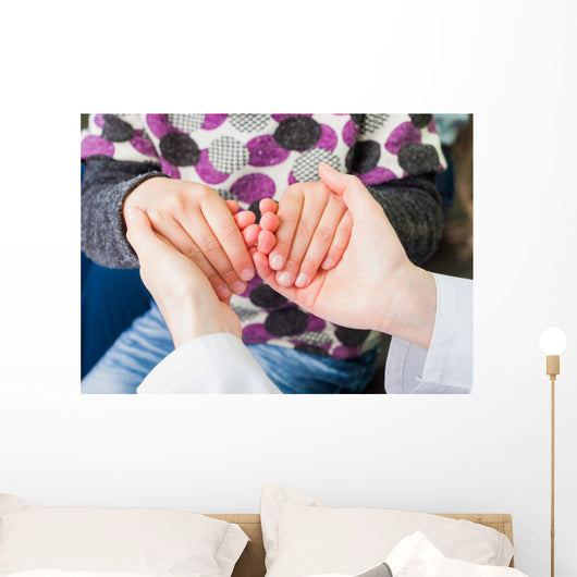 Reassuring hands Wall Mural