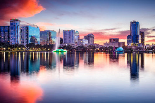 Orlando, Florida, USA Skyline Wall Decal