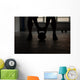 crossfit - kettlebell training backlit Wall Mural