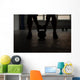 crossfit - kettlebell training backlit Wall Mural
