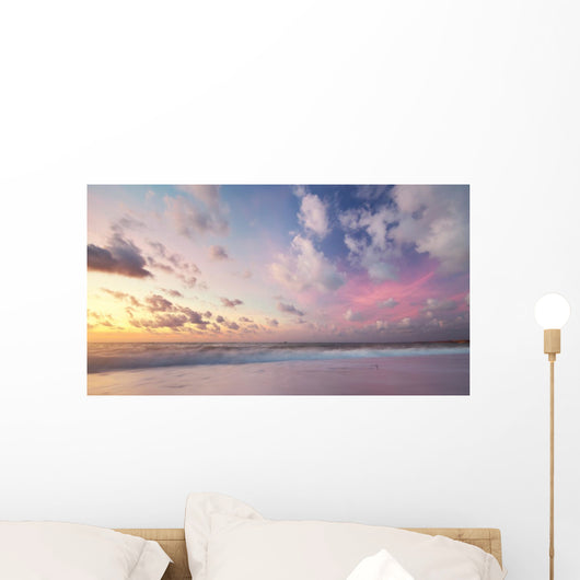 Sky background on sunset. Wall Mural
