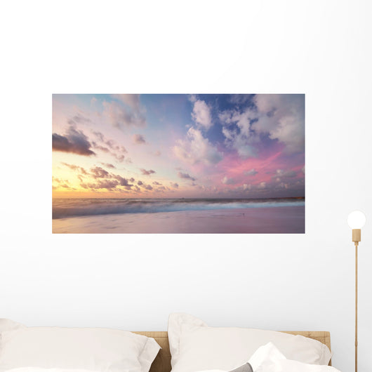 Sky background on sunset. Wall Mural