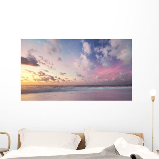 Sky background on sunset. Wall Mural