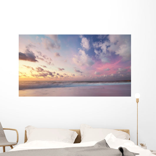 Sky background on sunset. Wall Mural