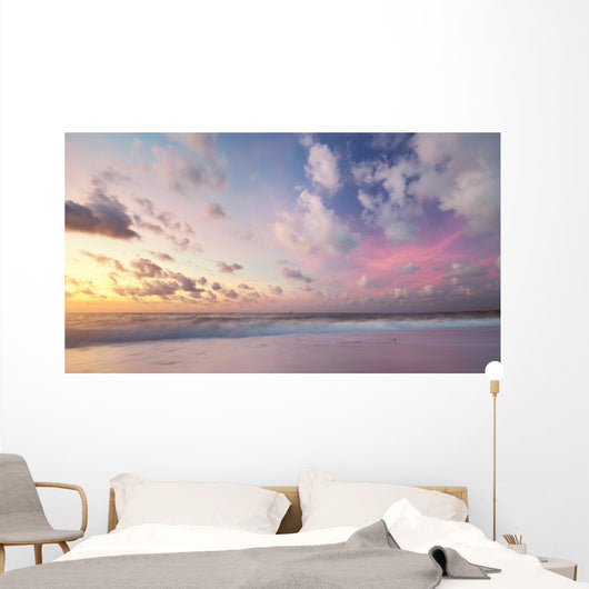 Sky background on sunset. Wall Mural