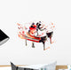 Dancing Piano Music Wall Decal