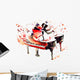 Dancing Piano Music Wall Decal