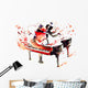 Dancing Piano Music Wall Decal