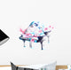 Watercolor Lovers Music Wall Decal