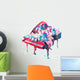 Festive Christmas Piano Wall Decal