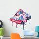 Festive Christmas Piano Wall Decal