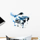 Jazz Blue Piano Wall Decal