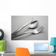 spoon, knife and fork Wall Mural