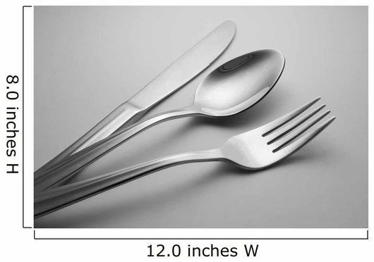 spoon, knife and fork Wall Mural