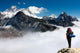 View Of Everest From Gokyo With Tourist Wall Decal