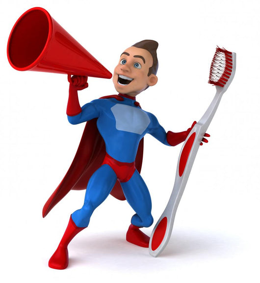 Clean Teeth Superhero Wall Decal