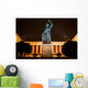 Bavaria Vor Ruhmeshalle Auf Theresienwiese In M&uuml;nchen Bei Nacht Wall Decal