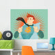 young businessman tearing his shirt off with us dollar sign Wall Mural