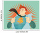 young businessman tearing his shirt off with us dollar sign Wall Mural
