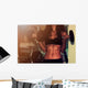 Fitness Woman with Dumbbells Wall Decal