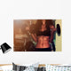 Fitness Woman with Dumbbells Wall Decal
