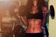 Fitness Woman with Dumbbells Wall Decal