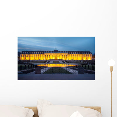 Residenzschloss Ludwigsburg Bei Nacht Wall Decal shown on a wall