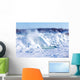 Ice build-up of Niagara Falls, winter of 2015 Wall Mural
