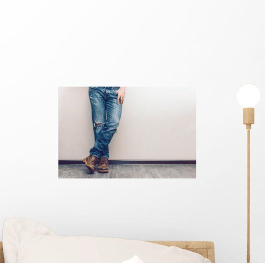Man's legs Wall Mural