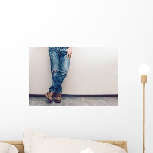 Man's legs Wall Mural