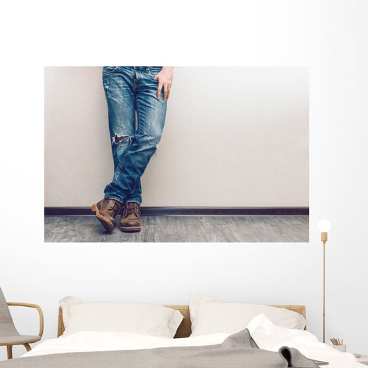 Man's legs Wall Mural