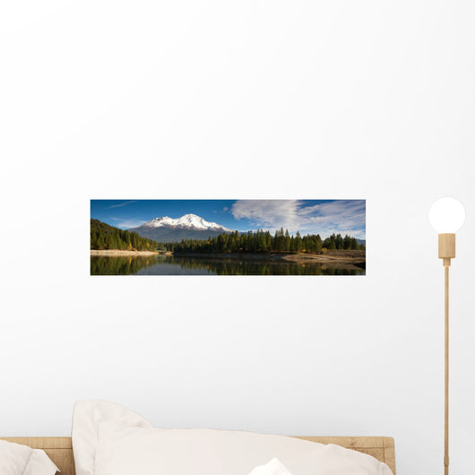 Mt Shasta Mountain Siskiyou Lake Bridge California Recreation Wall Mural