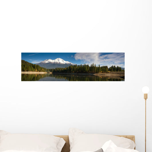 Mt Shasta Mountain Siskiyou Lake Bridge California Recreation Wall Mural