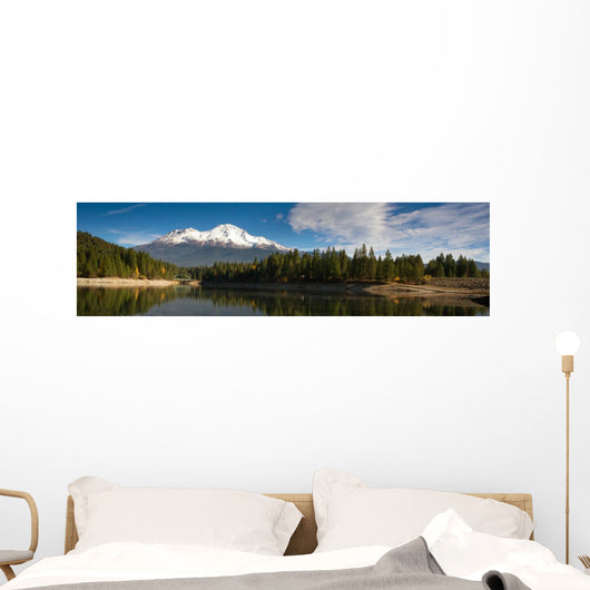 Mt Shasta Mountain Siskiyou Lake Bridge California Recreation Wall Mural